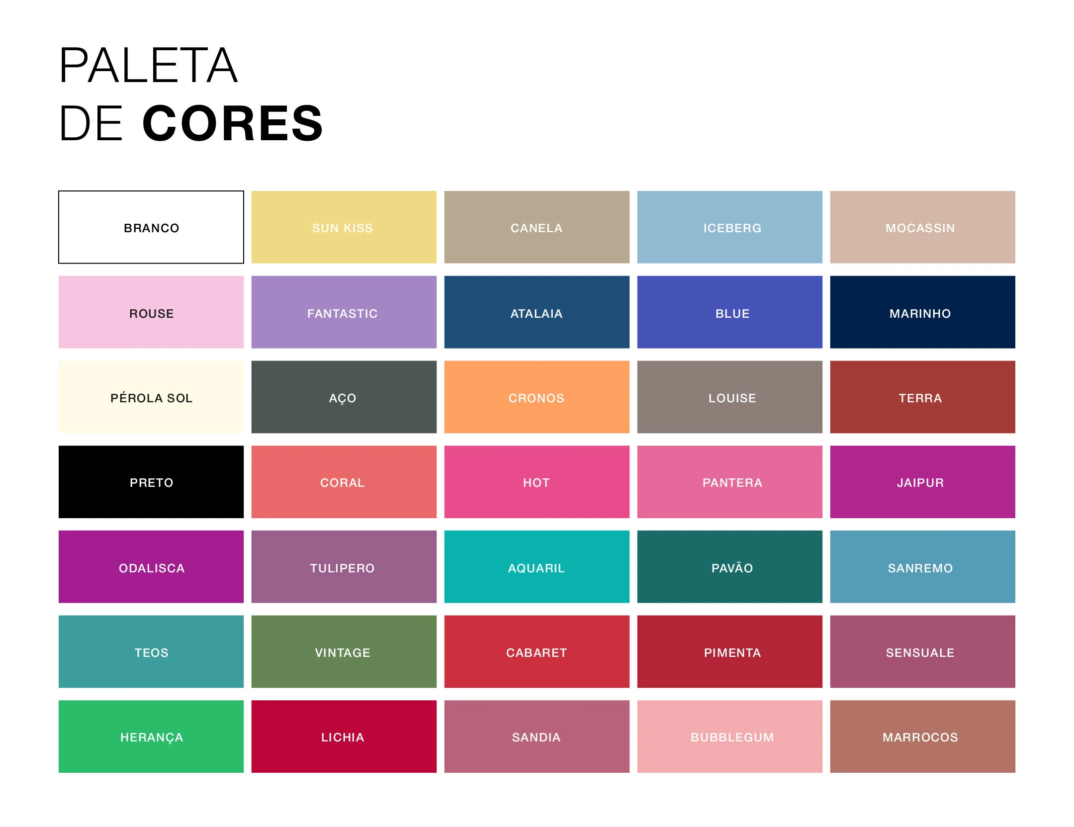 01 - MICROFIBRA SOFT PALETA DE CORES